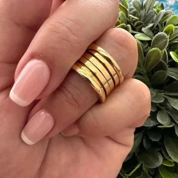 BVLGARI Jewelry - BVLGARI SZ 7 18K Gold Ring B Zero1